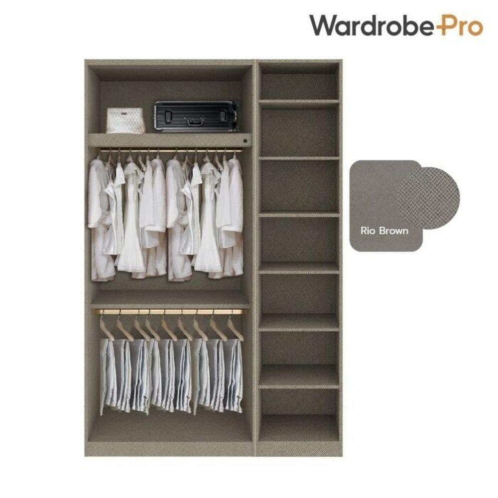 ตู้เสื้อผ้า 3 บานเปิด SB BUILT IN WARDROBE PLUS 59061781 150 ซม. สีไม้อ่อน/RIO BROWN