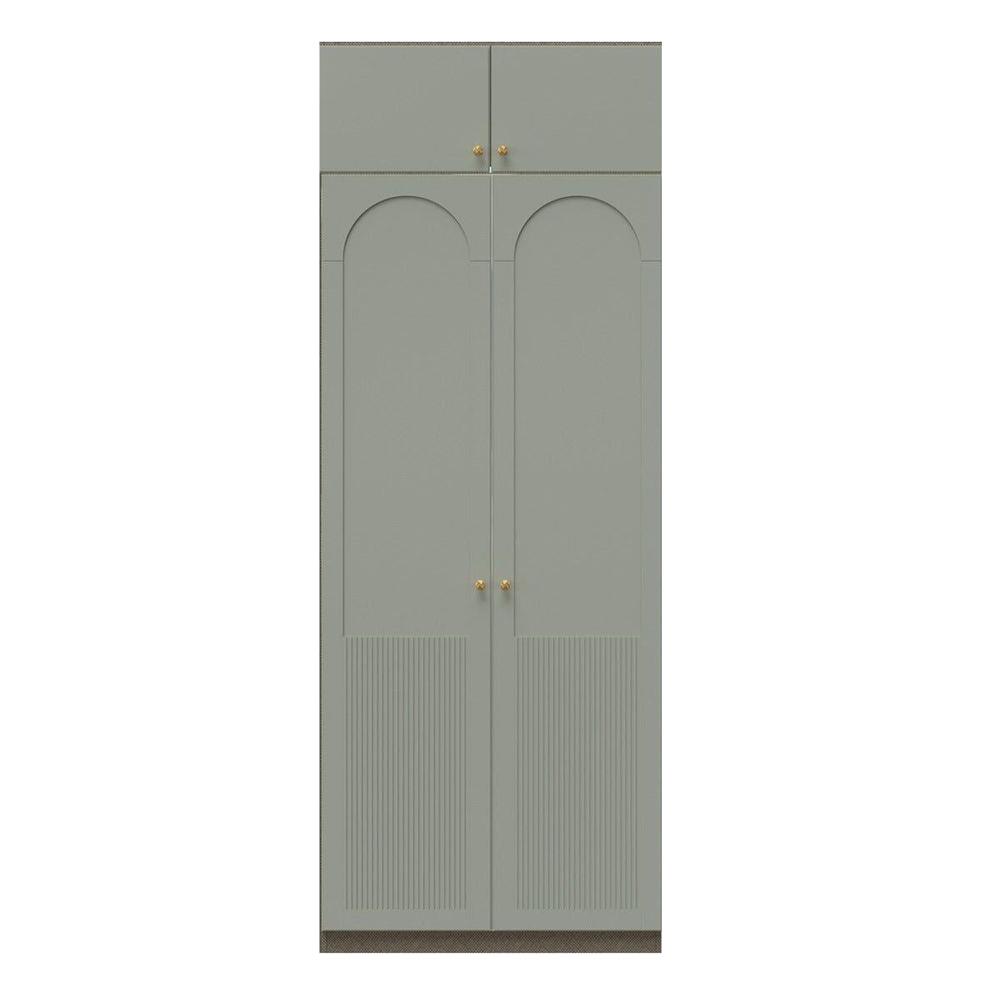 ตู้เสื้อผ้า 2 บานเปิด SB BUILT IN WARDROBE PLUS 59061547 100 ซม. สี PEWTER GREY