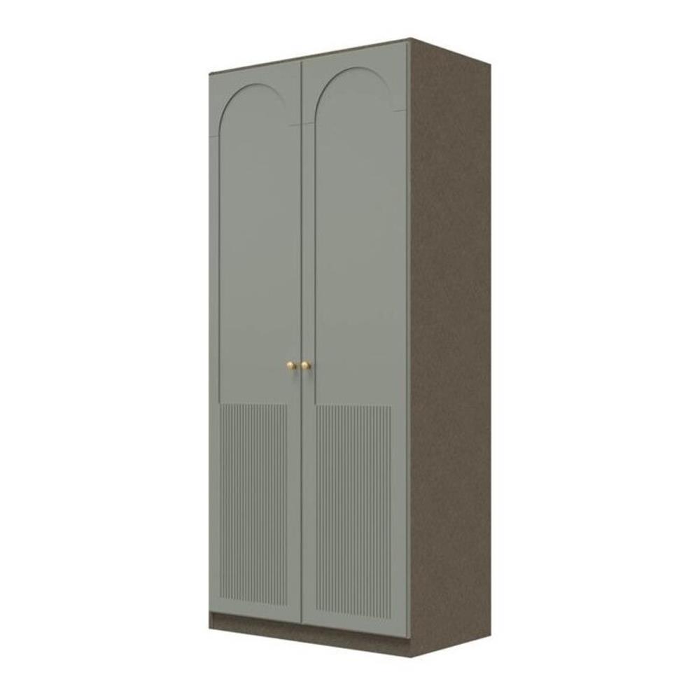 ตู้เสื้อผ้า 2 บานเปิด SB BUILT IN WARDROBE PLUS 59061544 100 ซม. สี PEWTER GREY