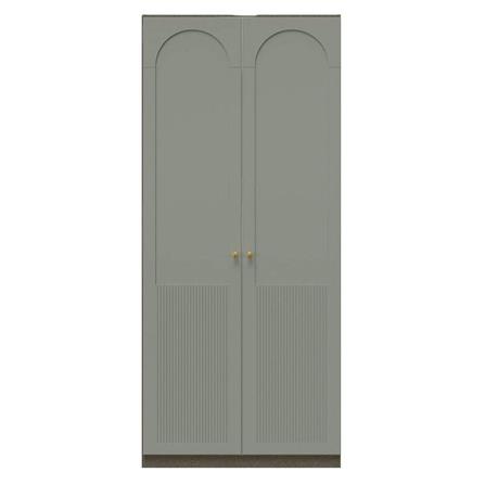 ตู้เสื้อผ้า 2 บานเปิด SB BUILT IN WARDROBE PLUS 59061544 100 ซม. สี PEWTER GREY_0