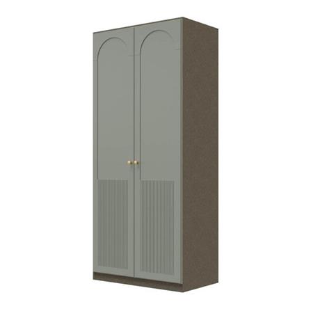 ตู้เสื้อผ้า 2 บานเปิด SB BUILT IN WARDROBE PLUS 59061544 100 ซม. สี PEWTER GREY_1