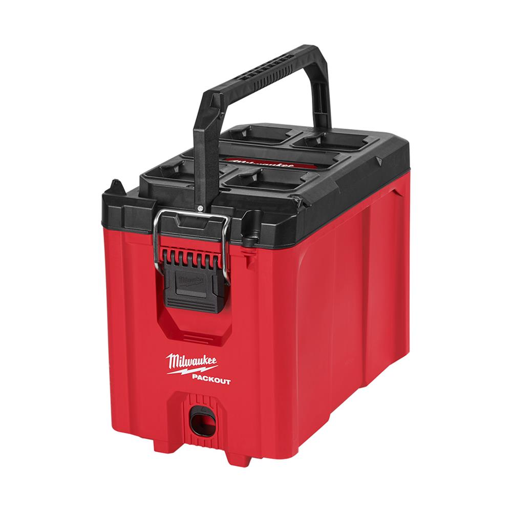 กล่องเครื่องมือ MILWAUKEE PACKOUT COMPACT สีดำ-แดง