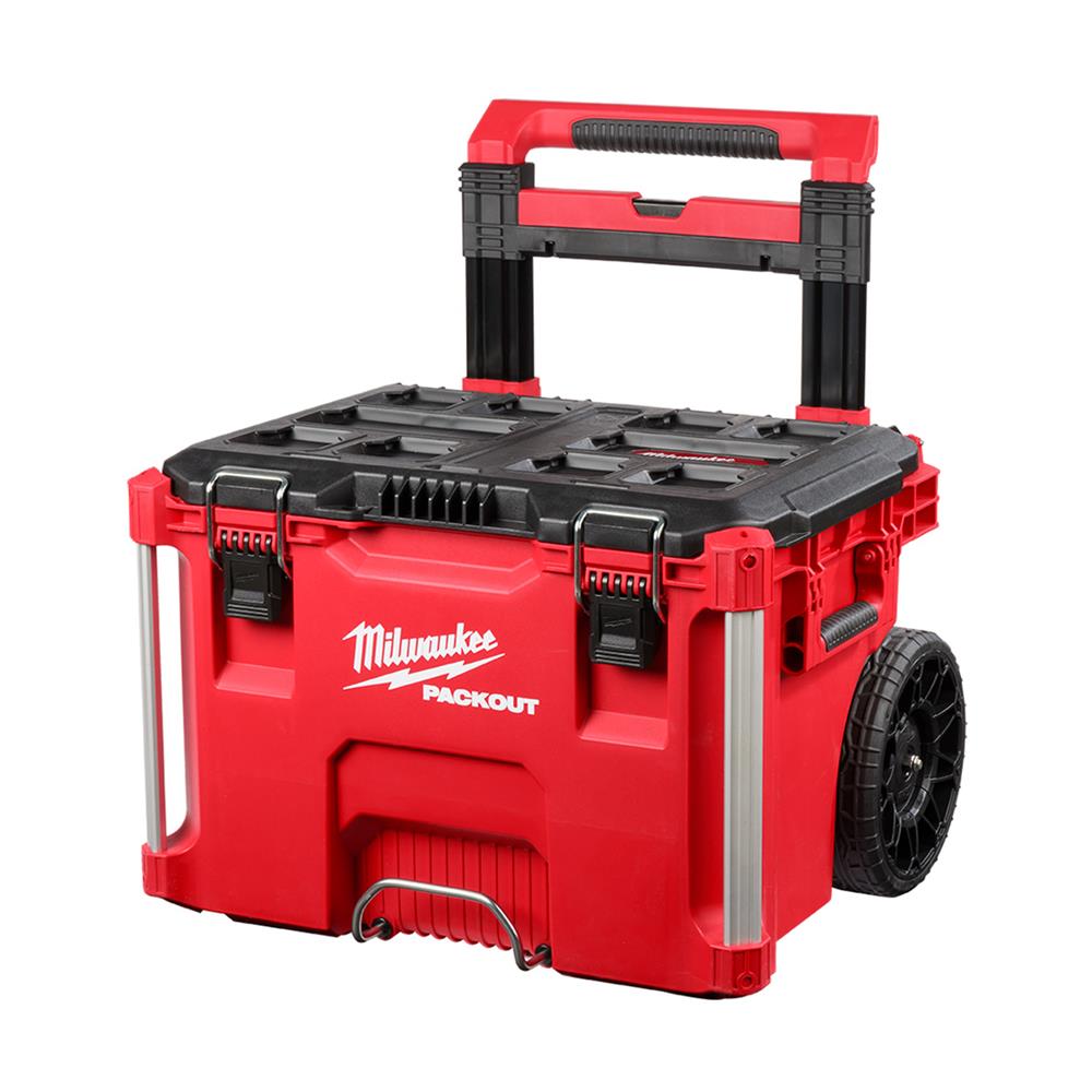 กล่องเครื่องมือ ล้อลาก MILWAUKEE PACKOUT สีดำ-แดง