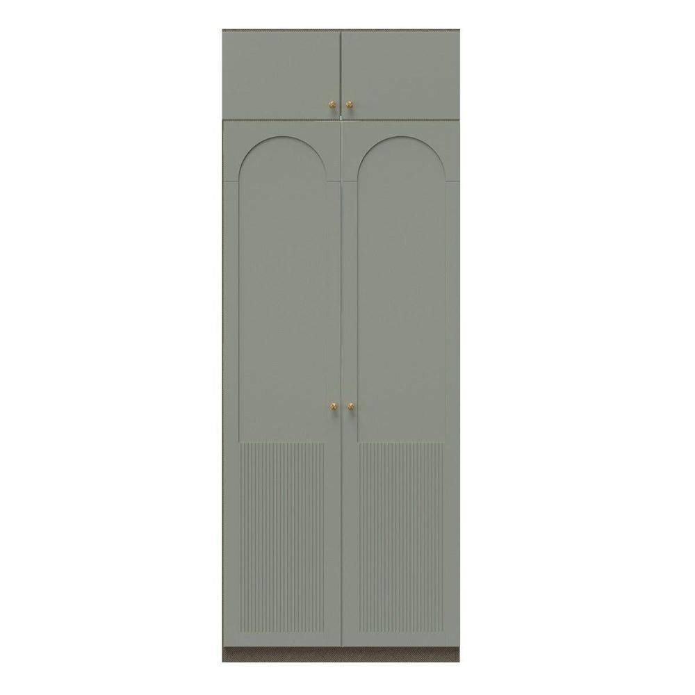 ตู้เสื้อผ้า 2 บานเปิด SB BUILT IN WARDROBE PLUS 59061548 100 ซม. สี PEWTER GREY