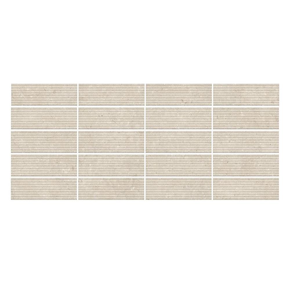 กระเบื้องผนังพอร์ซเลน 10x30 ซม. COTTO ฟอซซิไลซ์ ไอวอรี่ เดโค่ ขาว A 0.96 ตร.ม.