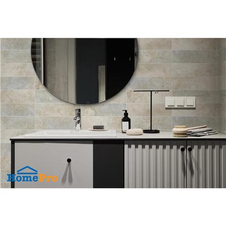 กระเบื้องตกแต่งพอร์ซเลน 10x30 ซม. COTTO เบย์สโตน เบจ A 0.96 ตร.ม._2