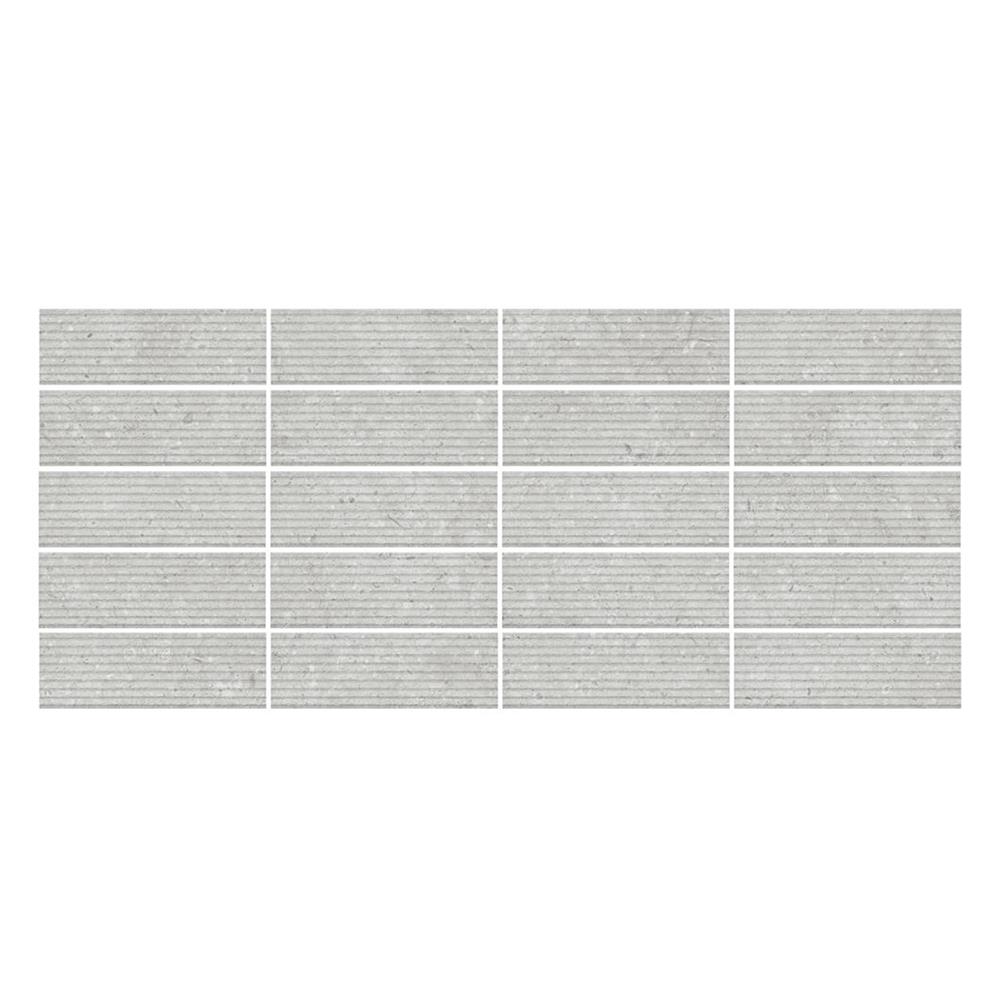 กระเบื้องผนังพอร์ซเลน 10x30 ซม. COTTO ฟอซซิไลซ์ เกรย์ เดโค่ เทา A 0.96 ตร.ม.