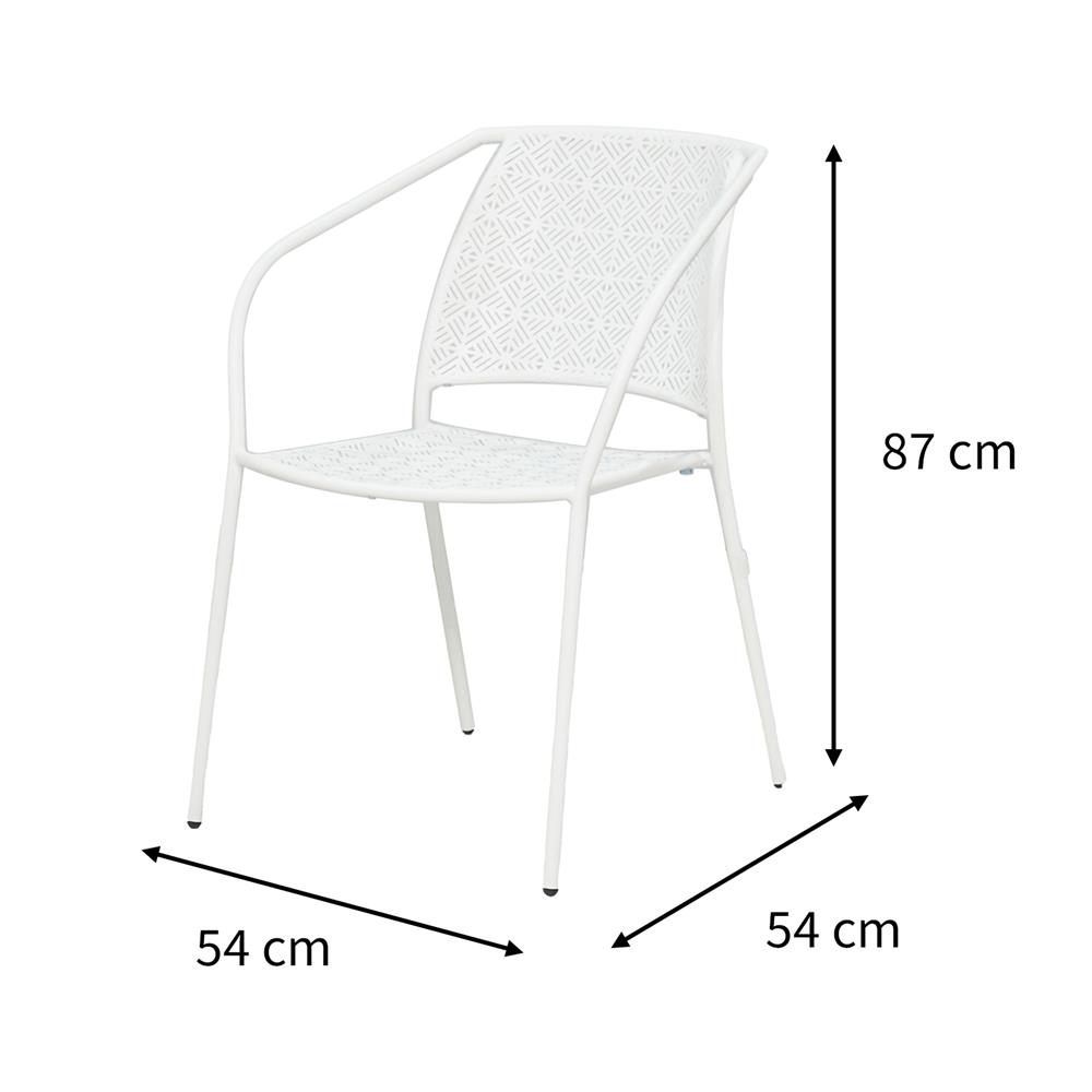 เก้าอี้เหล็ก SPRING TARLA สีขาว