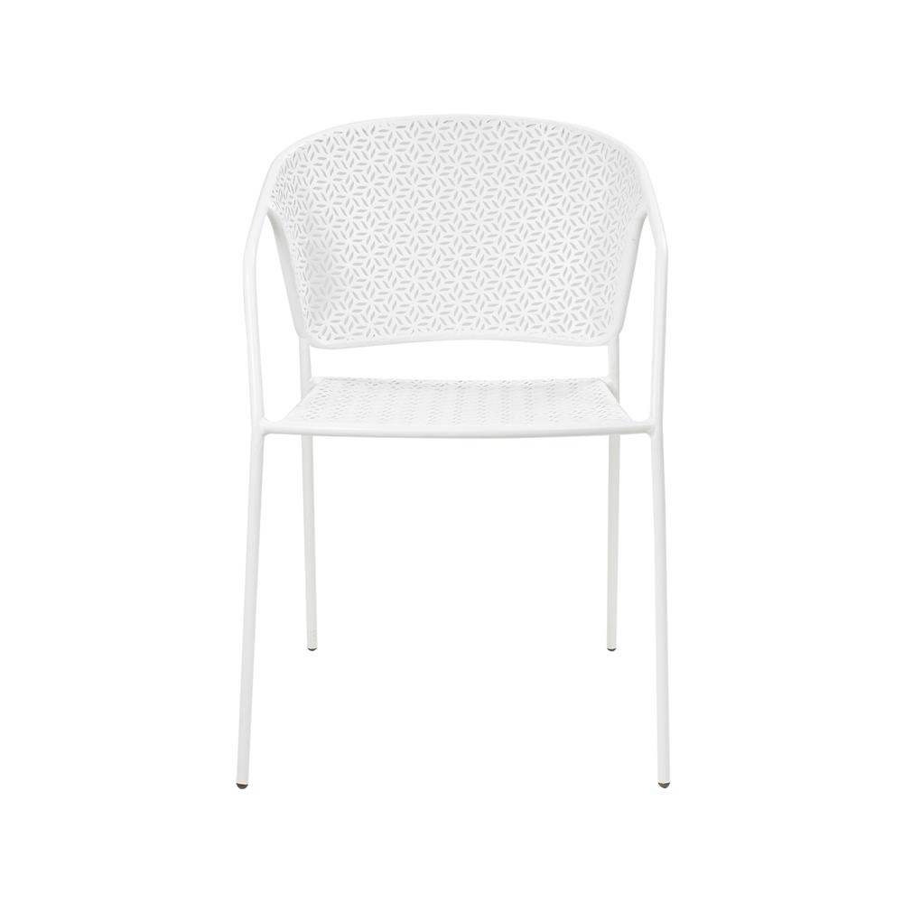 เก้าอี้สนามเหล็ก SPRING KARLA สีขาว