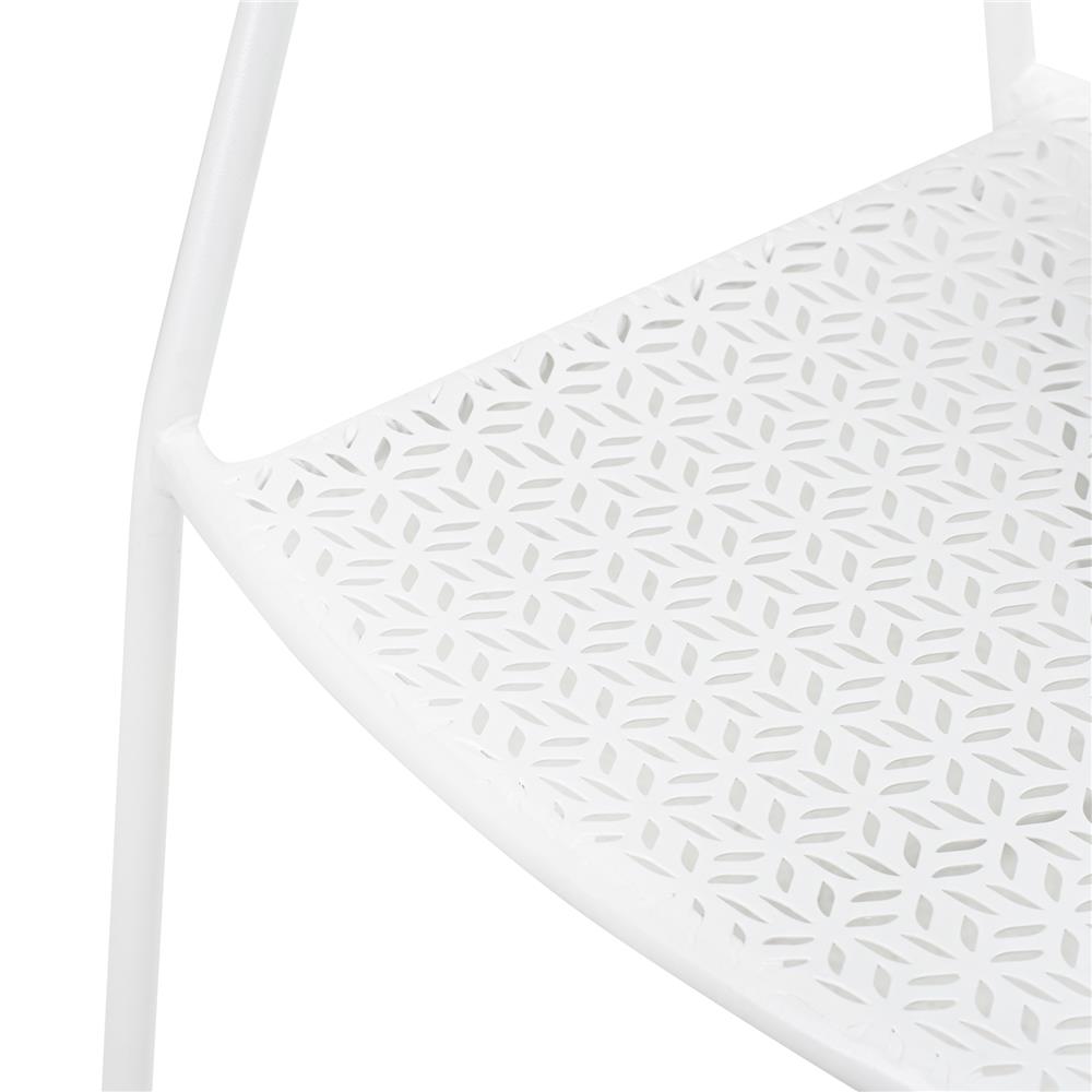 เก้าอี้สนามเหล็ก SPRING KARLA สีขาว