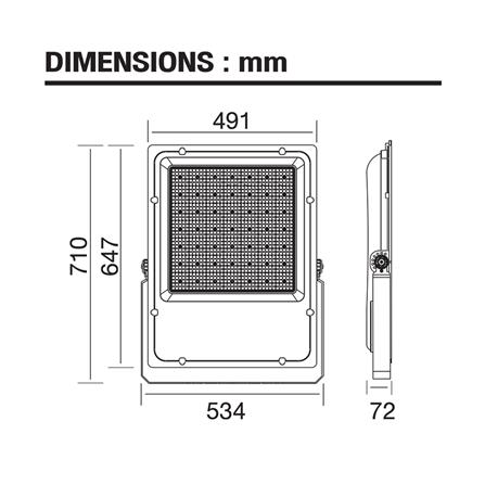 สปอตไลท์ภายนอก LED BEC SIGMA 800 วัตต์ DAYLIGHT_4
