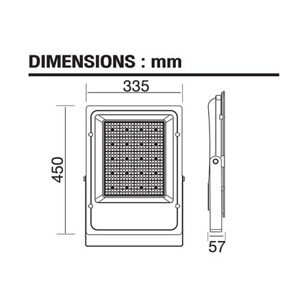 สปอตไลท์ภายนอก LED BEC SIGMA 400 วัตต์ DAYLIGHT_4