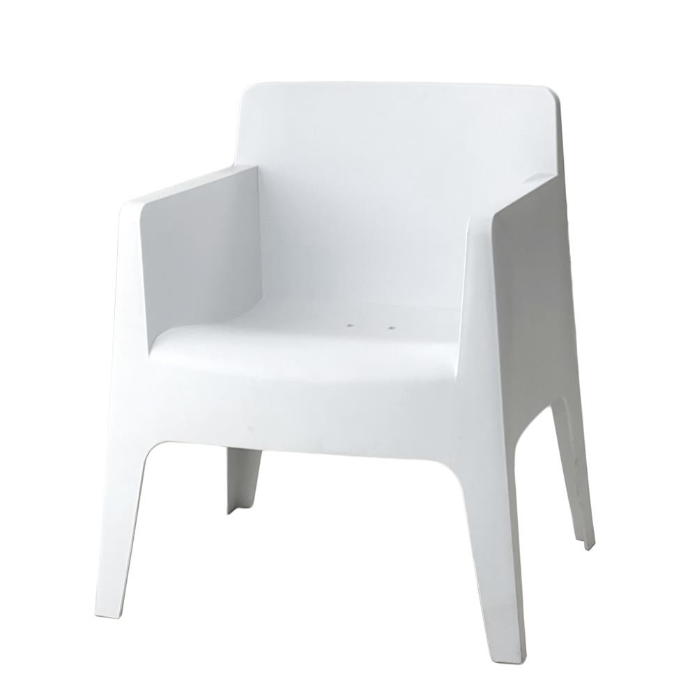 เก้าอี้พลาสติก SPRING TROS สีขาว