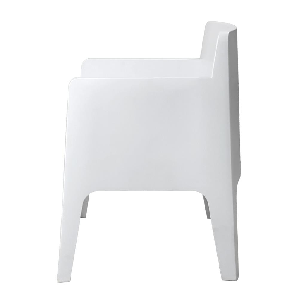 เก้าอี้พลาสติก SPRING TROS สีขาว