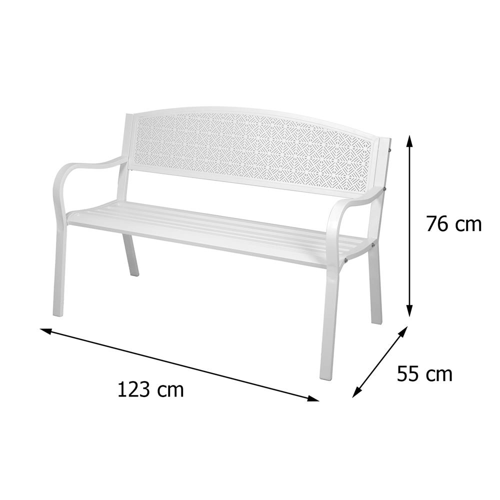 ม้านั่งเหล็ก SPRING TARLA สีขาว