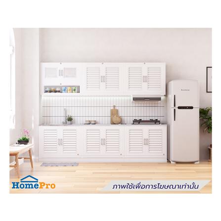 ตู้ตั้งพื้น PP SUPPER เกล็ดมณี TOPเรียบ 88x50.5x78 ซม. สีขาว_4