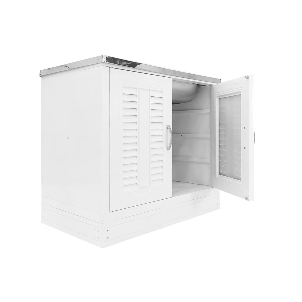 ตู้ตั้งพื้น PP SUPER เกล็ดมณี TOP ซิงค์ฝัง 1 หลุม 1 ที่พัก 88x50.5x78 ซม.สีขาว