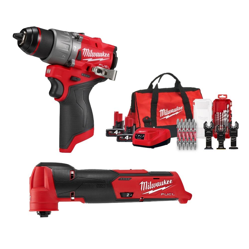 ชุดเครื่องมืออเนกประสงค์ (เฉพาะตัวเครื่อง) MILWAUKEE M12 FPP2U2-402B 12 โวลต์