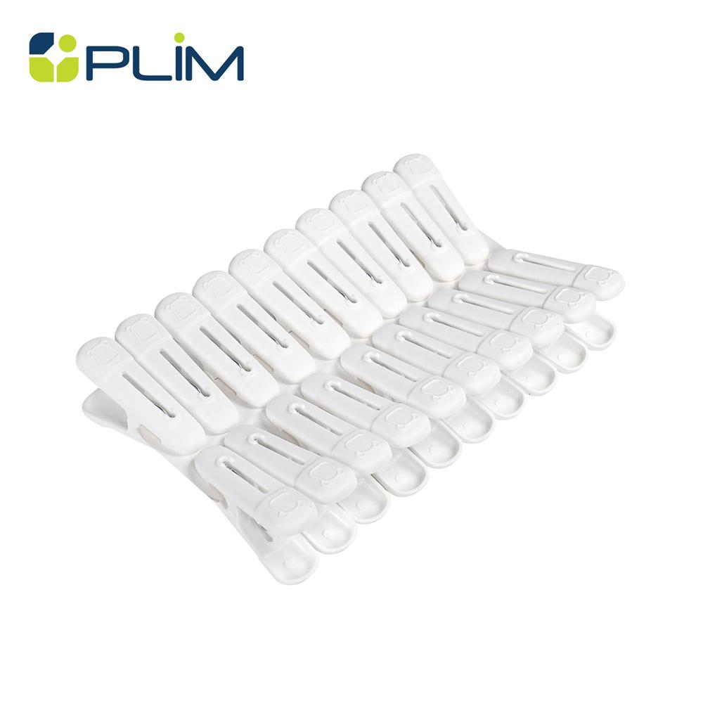 กิ๊บหนีบผ้า PLIM H-F731 สีขาว (แพ็ก 20 ชิ้น)