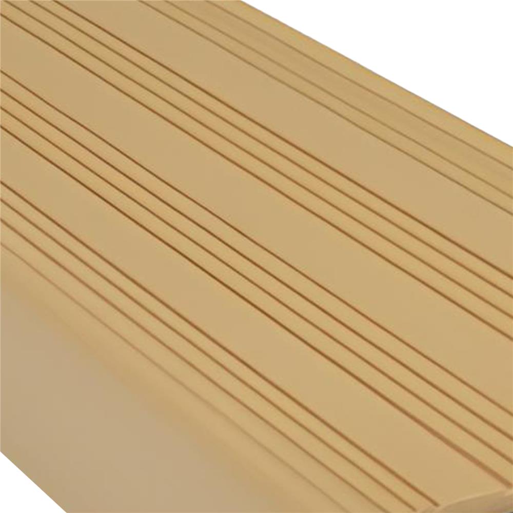 จมูกบันได PVC จระเข้ พลัส ไมโครแบน 1.5 ม. สีน้ำตาลเนื้อทอง