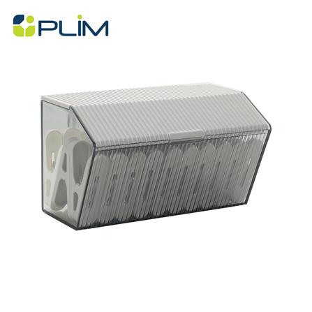 กิ๊บหนีบผ้า พร้อมกล่องใส่ PLIM สีขาว/เทา (แพ็ก 30 ชิ้น)_0