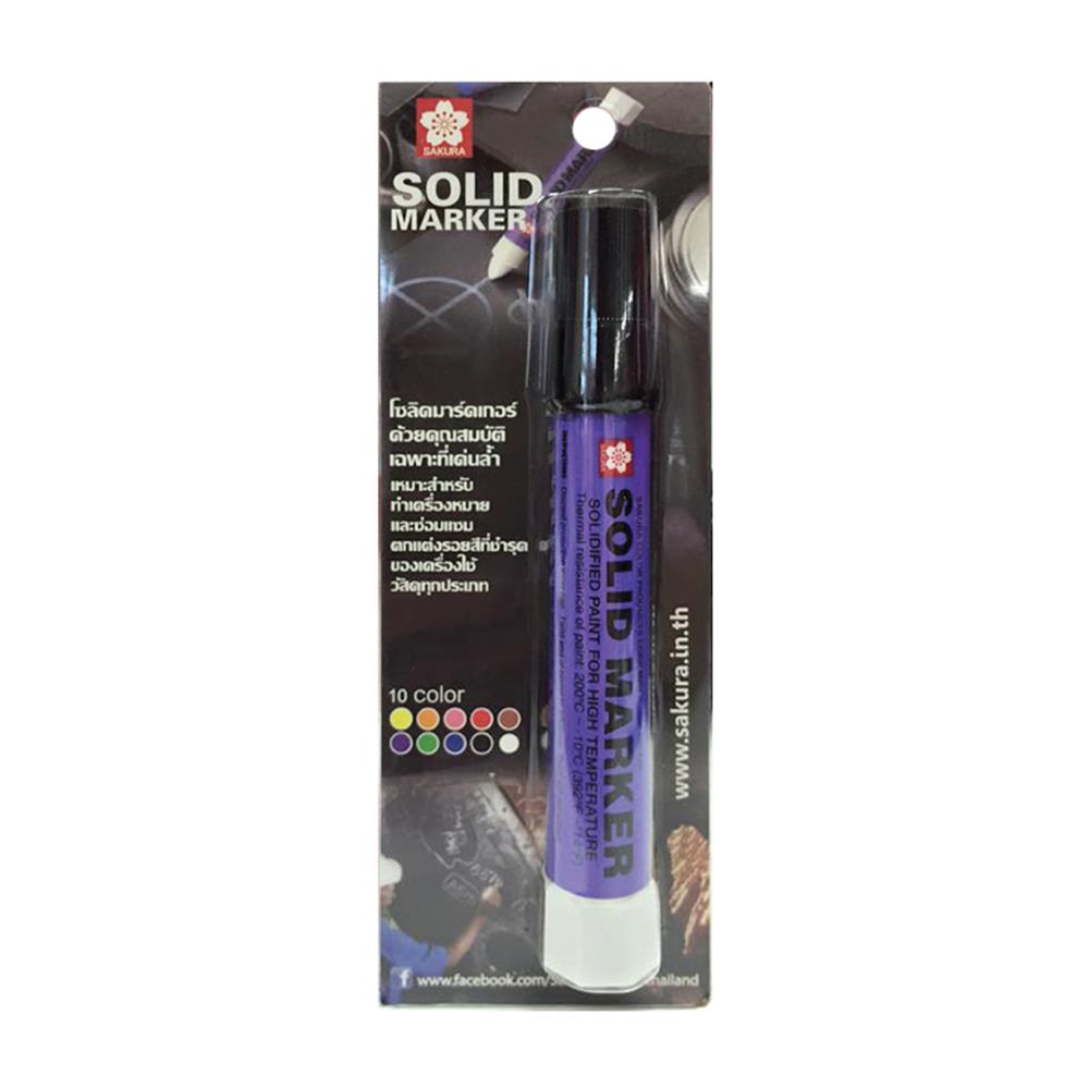 ปากกามาร์กเกอร์ SAKURA SOLID MARKER 13 มม. สีดำ