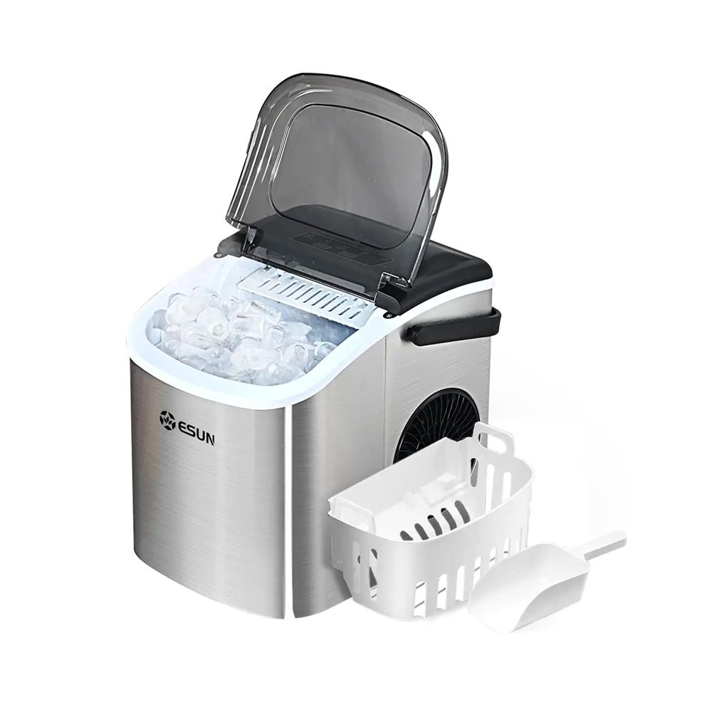 เครื่องทำน้ำแข็งอัตโนมัติ ESUN EIM-17ST 1.2 ลิตร สีสเตนเลส