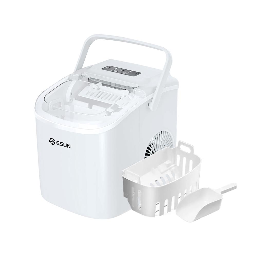 เครื่องทำน้ำแข็งอัตโนมัติ ESUN EIM-17W 1.2 ลิตร สีขาว