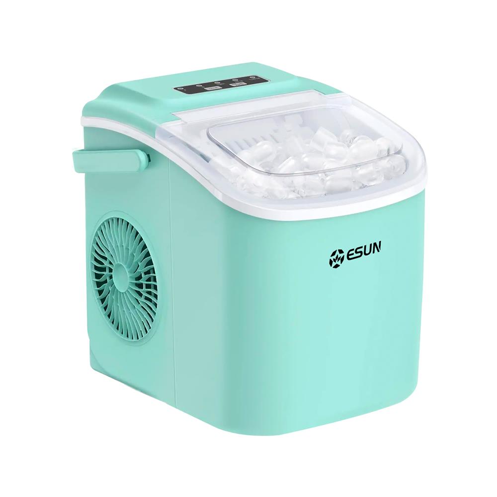 เครื่องทำน้ำแข็งอัตโนมัติ ESUN EIM-17G 1.2 ลิตร สีเขียวมิ้นต์