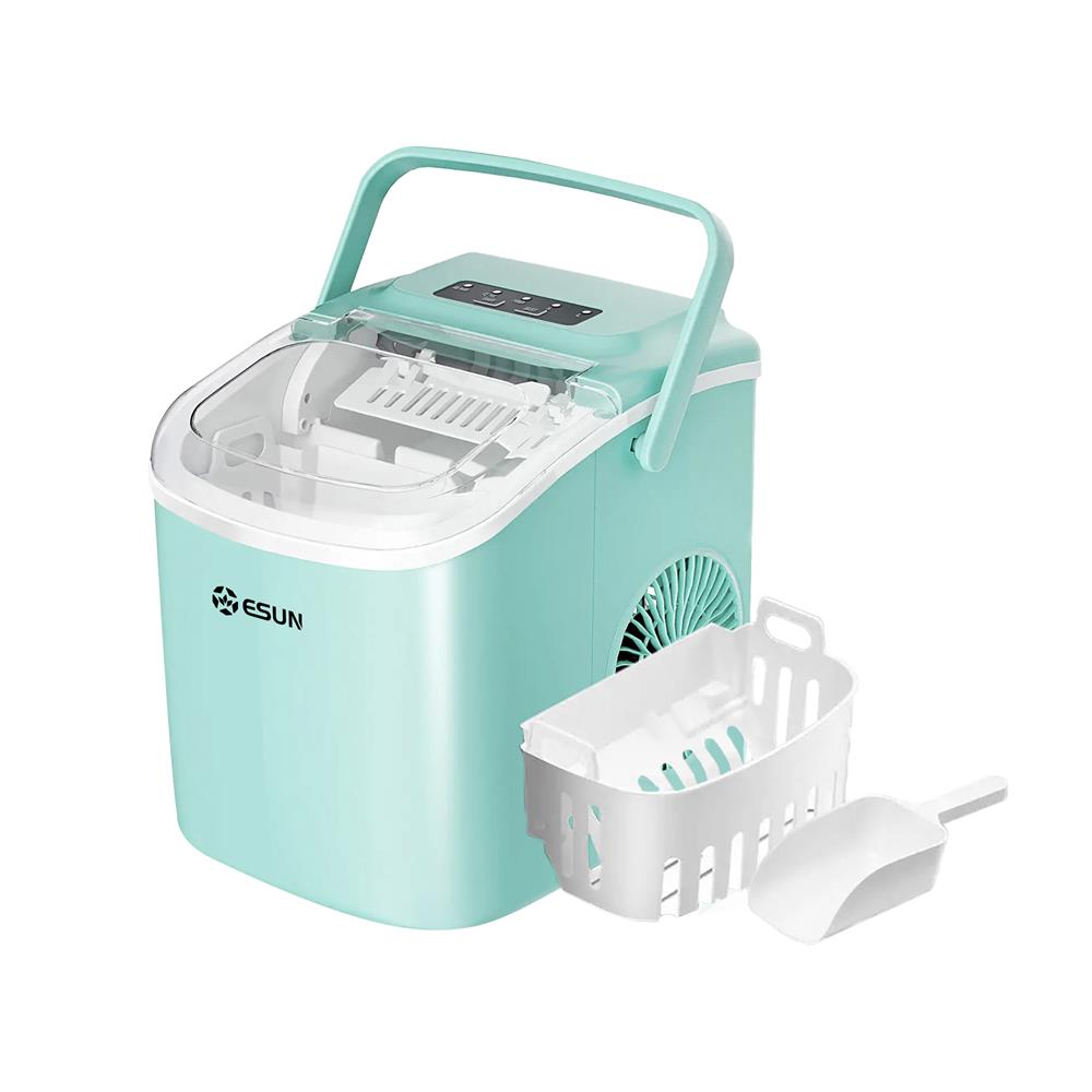 เครื่องทำน้ำแข็งอัตโนมัติ ESUN EIM-17G 1.2 ลิตร สีเขียวมิ้นต์