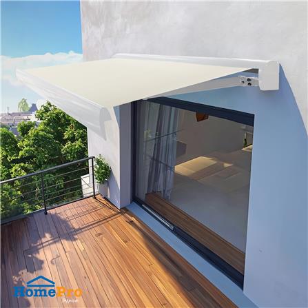 กันสาดผ้าพับได้ 2 ระบบ SUNSHIELD 395x300 ซม. สีเบจ_5