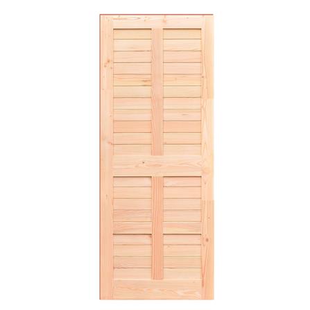 ประตูไม้สน ไม่เจาะลูกบิด D2D Super Ezero G 80X200 ซม. สีธรรมชาติ_0