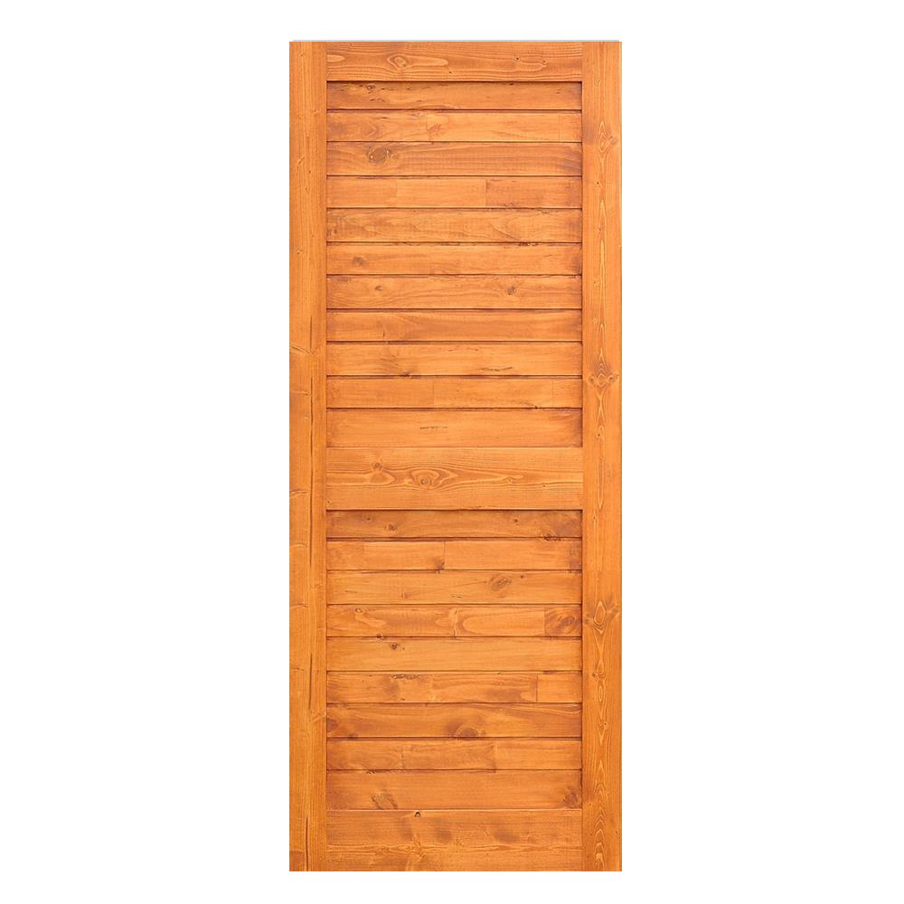 ประตูไม้สน ไม่เจาะลูกบิด D2D SUPER EZERO A 80X200 ซม. สี CORAL CHERRY