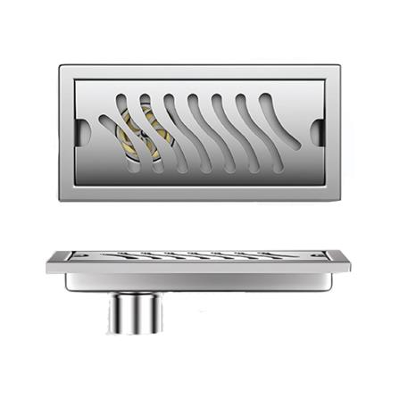 รางน้ำทิ้ง CASSA CL0122 20 ซม. สีเงิน_0