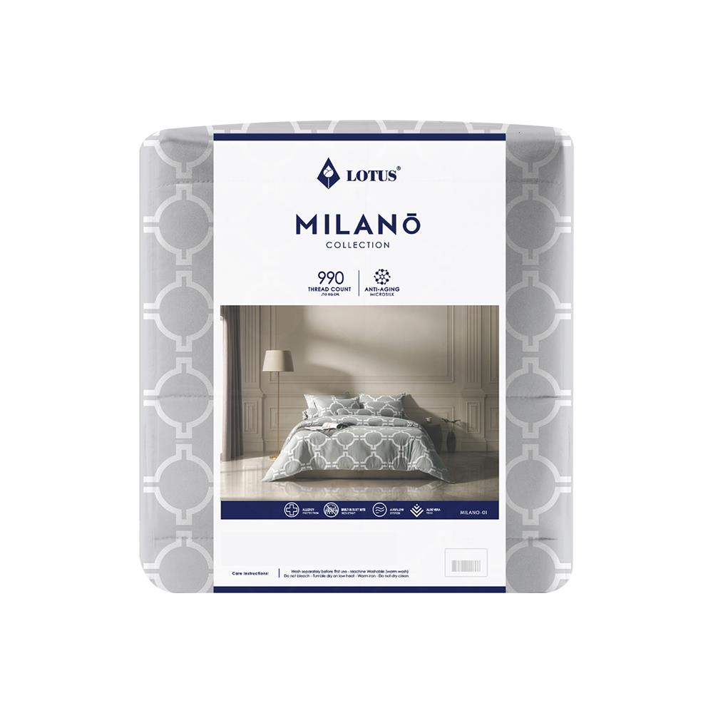 ชุดผ้าปูที่นอน 6 ฟุต 6 ชิ้น LOTUS MILANO 01(S24)