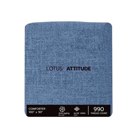 ชุดผ้าปูที่นอน 6 ฟุต 6 ชิ้น LOTUS ATTITUDE ELEMENTS สี BLUE MOON_5