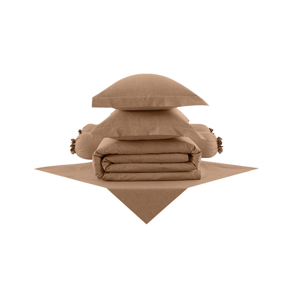 ชุดผ้าปูที่นอน 6 ฟุต 6 ชิ้น LOTUS ATTITUDE ELEMENTS สี ALMOND