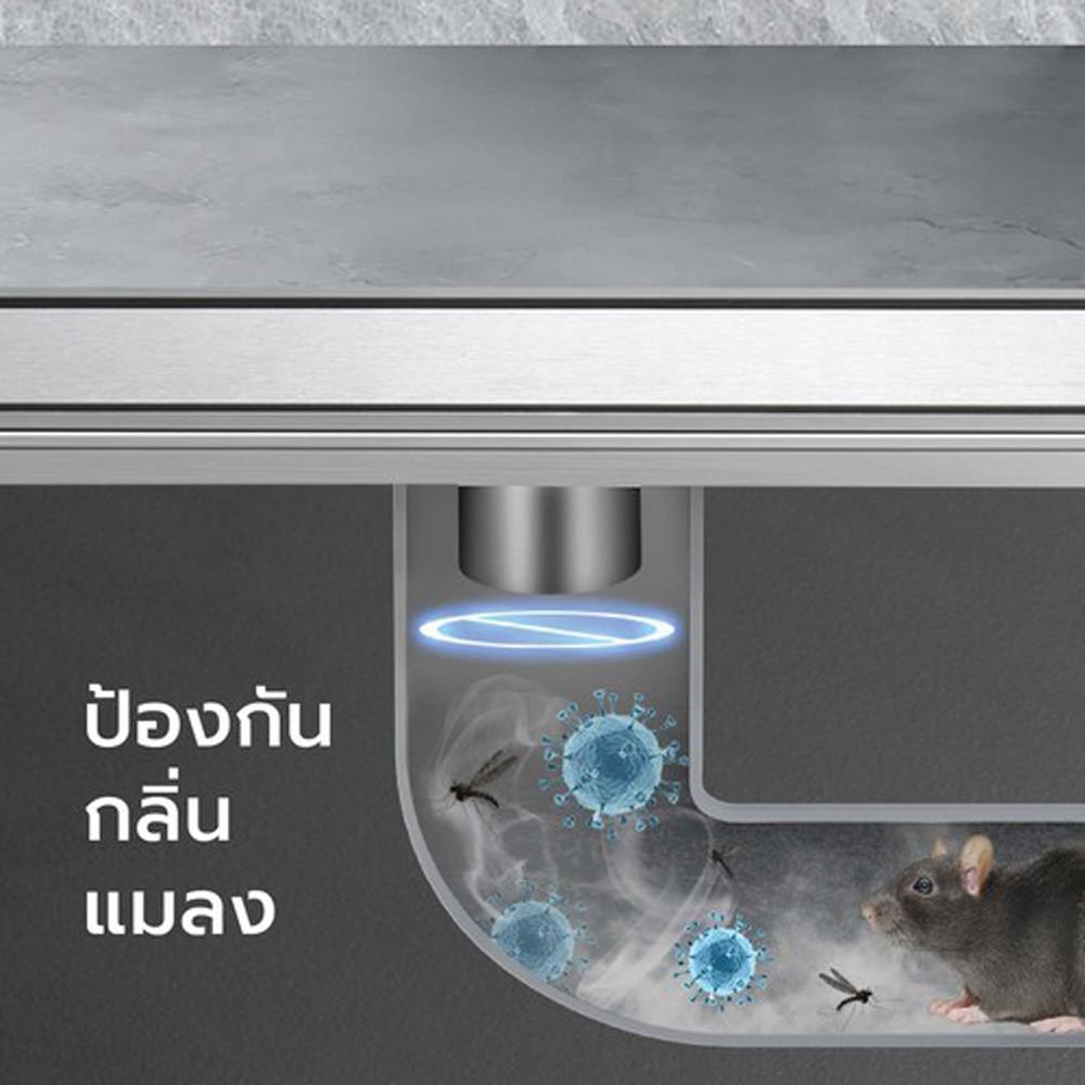 รางน้ำทิ้ง CASSA CL0098 40 ซม. สีเงิน