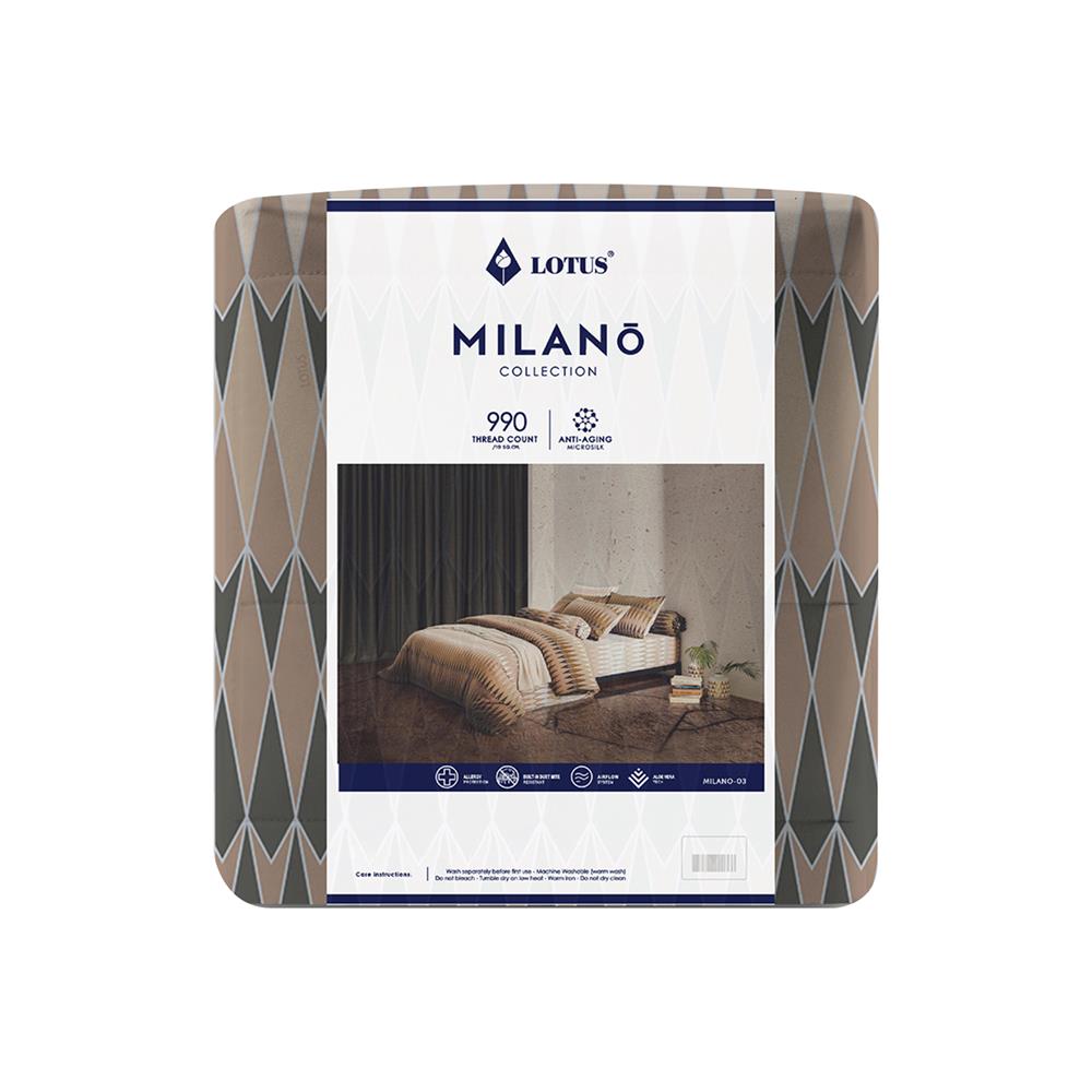 ชุดผ้าปูที่นอน 5 ฟุต 6 ชิ้น LOTUS MILANO 03(S24)