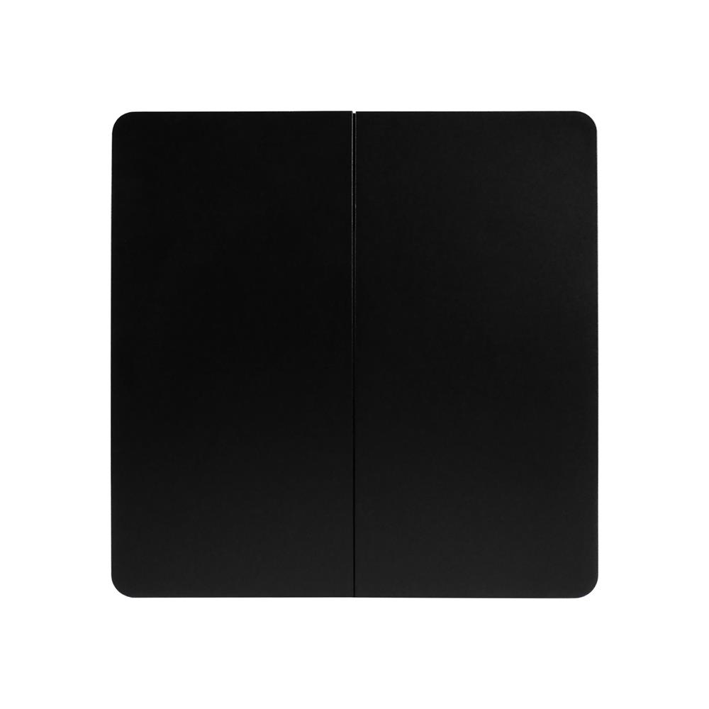 สวิตช์ไร้สาย 2 ช่อง IOT HACO HWS-2P/B สีดำ