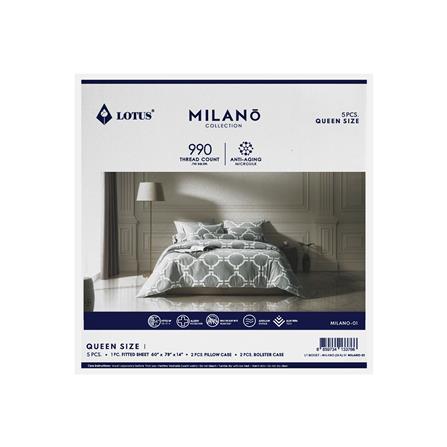 ชุดผ้าปูที่นอน 5 ฟุต 5 ชิ้น LOTUS MILANO 01(S24)_6