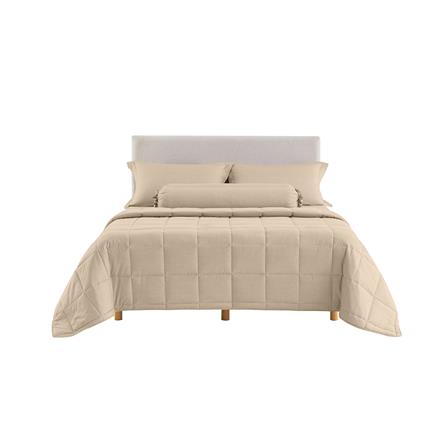 ชุดผ้าปูที่นอน 5 ฟุต 6 ชิ้น LOTUS ATTITUDE ELEMENTS สี MALT_1