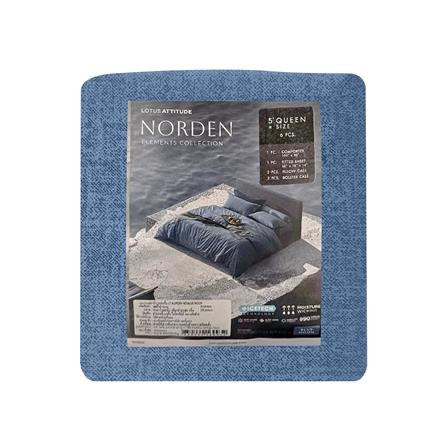 ชุดผ้าปูที่นอน 5 ฟุต 6 ชิ้น LOTUS ATTITUDE ELEMENTS สี BLUE MOON_6