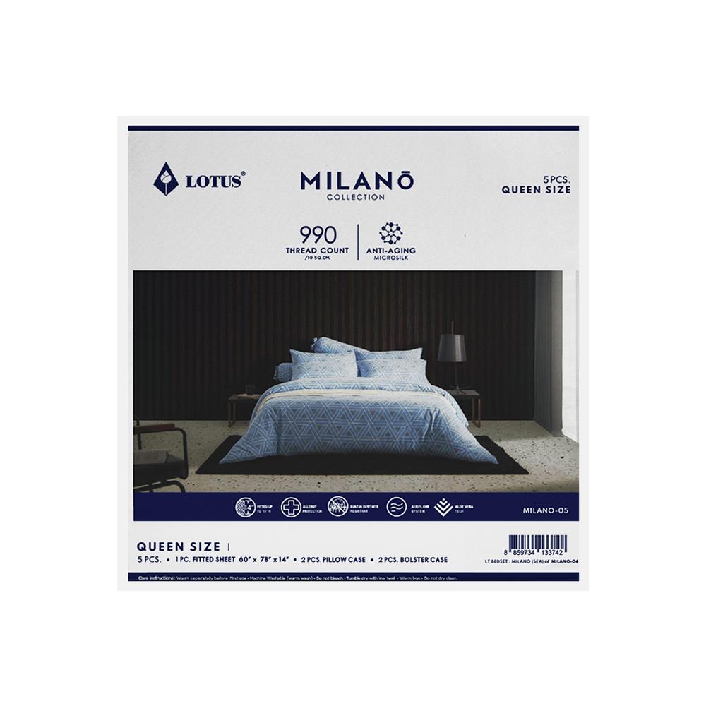 ชุดผ้าปูที่นอน 5 ฟุต 5 ชิ้น LOTUS MILANO 05(S24)