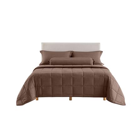 ชุดผ้าปูที่นอน 5 ฟุต 6 ชิ้น LOTUS ATTITUDE ELEMENTS สี TERRA_1