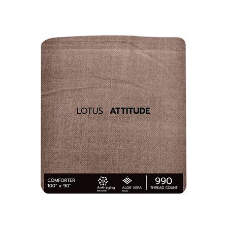 ชุดผ้าปูที่นอน 5 ฟุต 6 ชิ้น LOTUS ATTITUDE ELEMENTS สี TERRA_5