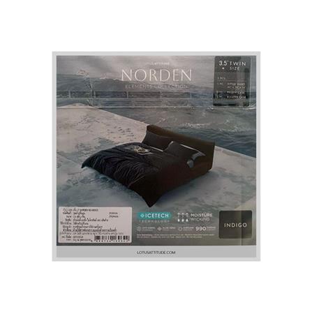 ชุดผ้าปูที่นอน 3.5 ฟุต 3 ชิ้น LOTUS ATTITUDE ELEMENTS สี INDIGO_6