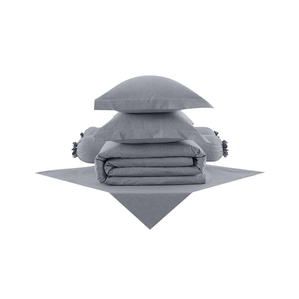 ชุดผ้าปูที่นอน 5 ฟุต 6 ชิ้น LOTUS ATTITUDE ELEMENTS สี GRANITE