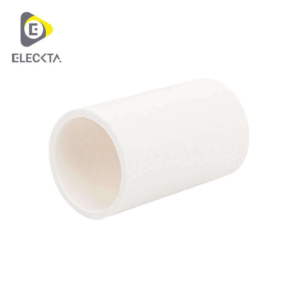 ข้อต่อตรง ELECKTA 20 มม. สีขาว แพ็ก 10 ชิ้น