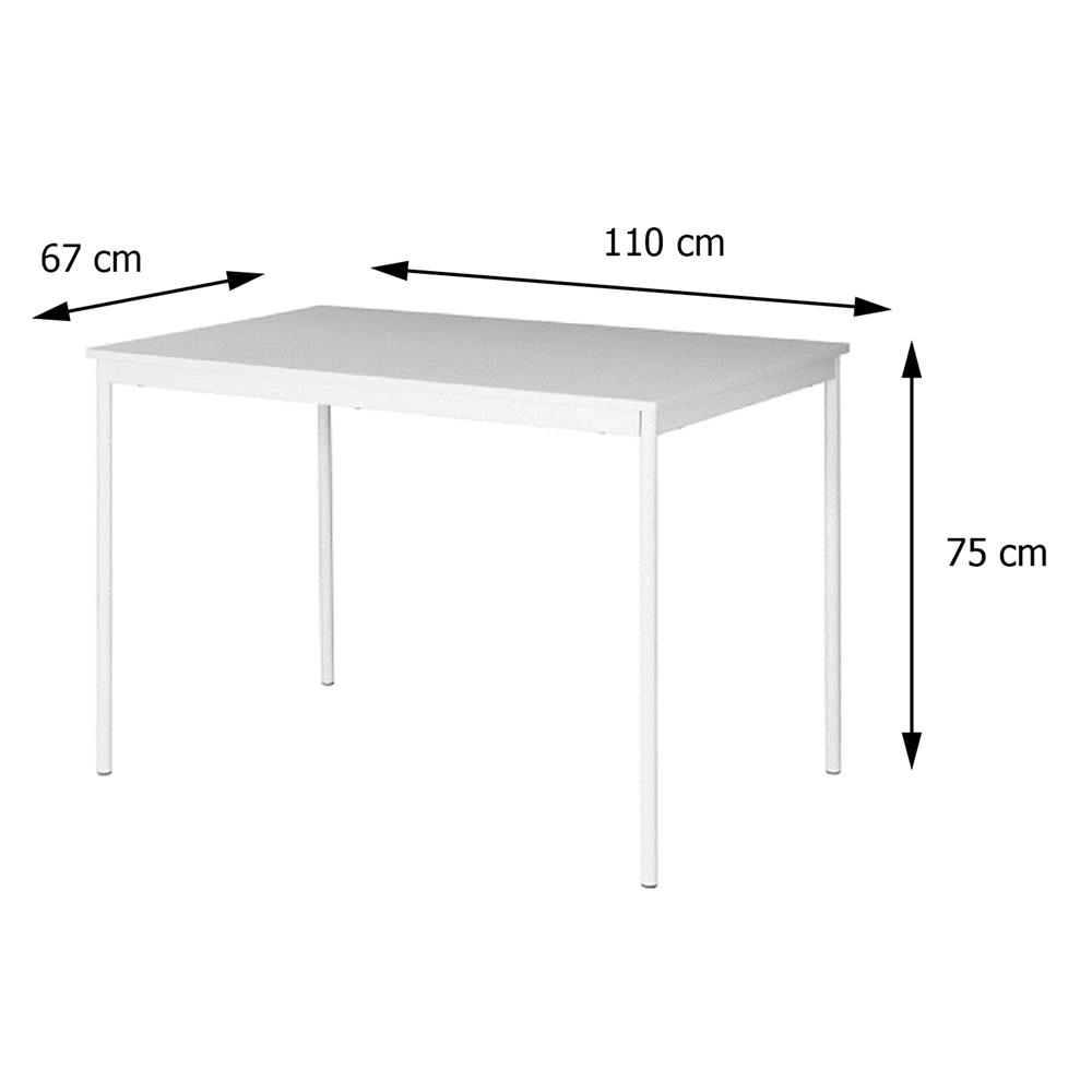 โต๊ะอาหาร FURDINI AOSTA 110 ซม. สีขาว